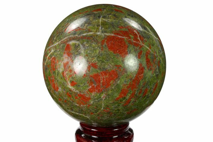 Polished Unakite Sphere - South Africa #151919